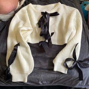 Bow tie cardigan